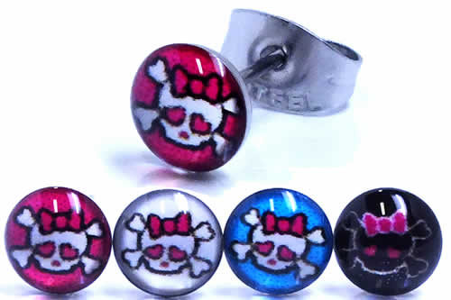 ガールズスカルステンレスピアス 1個販売 サージカルステンレス316l g ゲージ メンズ レディース 耳 軟骨 キャッチピアス スタッドの通販はau Pay マーケット ボディピアス専門店グリーンピアッシング