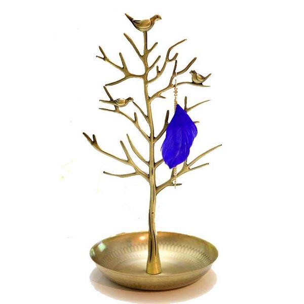 バードジュエリースタンド(アンティークゴールド) 止まり木 鳥 ピアス