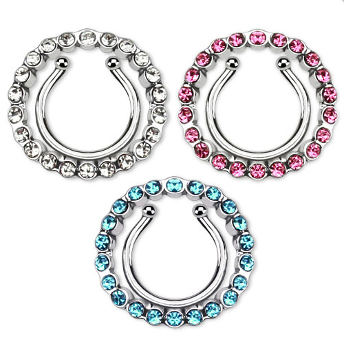 マジックリングニップルクリップ 1個販売 単品販売 ピンク アクア
