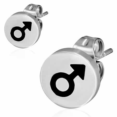 スタンプステンレスピアス メンズ 1個販売 男子マーク おもしろ セックスシンボル ロゴ g ゲージ サージカルステンレス316l レデの通販はau Pay マーケット ボディピアス専門店グリーンピアッシング