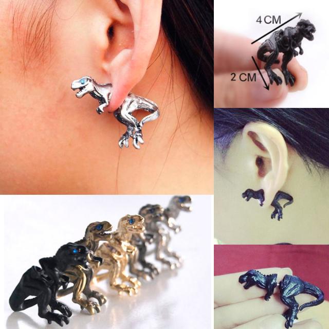 恐竜ピアス/1個販売 バックキャッチピアス ダイナソー T-REX