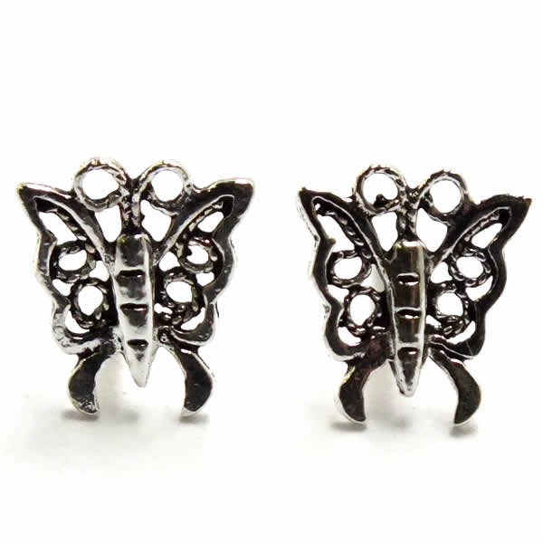 シルバーアクセサリー バタフライ ピアス メンズ バタフライ シルバー スタッドピアス 1P 片耳用 蝶 シルバー925 シルバーピアス スタッズ ピアス 人気 おしゃれ 大人のための上質な シルバーアクセサリー通販