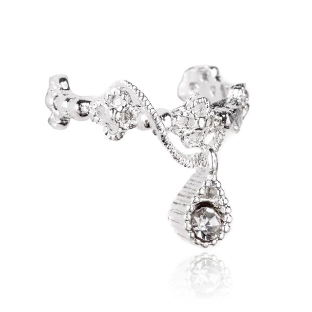 プリンセスティアライヤーカフ 1個販売 シルバー ゴールド クリスタル ジルコニア ラインストーン 揺れる ノンホールピアス イヤリング の通販はau Pay マーケット ボディピアス専門店グリーンピアッシング