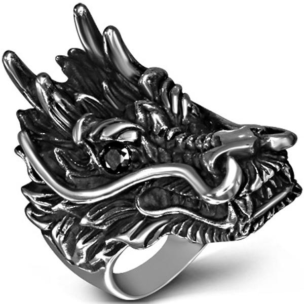 ドラゴンヘッドステンレスリング（RMT312） サイズ/26号/28号/31号