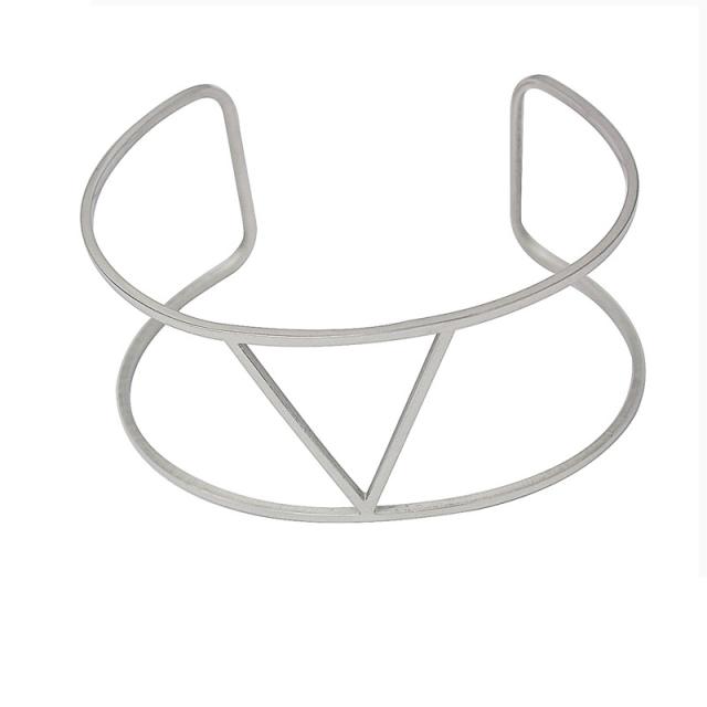 ソーエッジ ステンレス バングル アームレット 腕輪 サージカルステンレス316L メンズ レディース 腕輪 手首 アクセサリー 二の腕 フリーサイズ 腕 ブレスレット 固定型 リング型 楕円形 プレゼント ギフト シンプル 細身 シンプル 骨組み 結婚式 パーティ 男子 女子の通販は