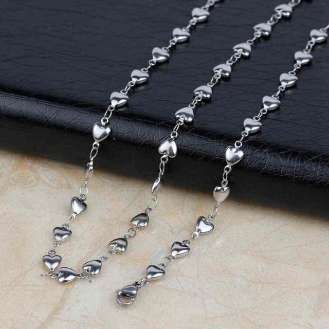 ステンレスハートチェーンネックレス サージカルステンレス316l レディース メンズ チョーカー ステンレスチェーン ネックレスチェーン の通販はau Pay マーケット ボディピアス専門店グリーンピアッシング