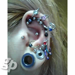 結季さんの耳ピアス★ブラックフレッシュトンネル/12.0mm(GG)(M)の通販は