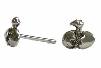 バードエッグシルバーピアス 1ペア タマゴから顔出すヒヨコ 卵 ヒナ おもしろ 鳥 バード 面白 g ゲージ シルバー925 スターリングシの通販はau Pay マーケット ボディピアス専門店グリーンピアッシング