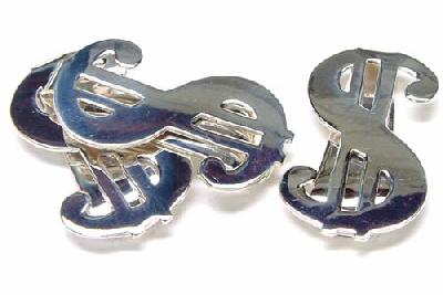 [シルバー925]ドルマーク マネークリップ シルバーアクセサリー スターリングシルバー オリジナル メンズ レディース 大人 お金を挟む お札  財布 おしゃれ スーツに似合う 銀製品