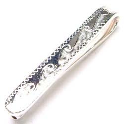 シルバー925]ウォーターウェーブ マネークリップ 波 インディアン