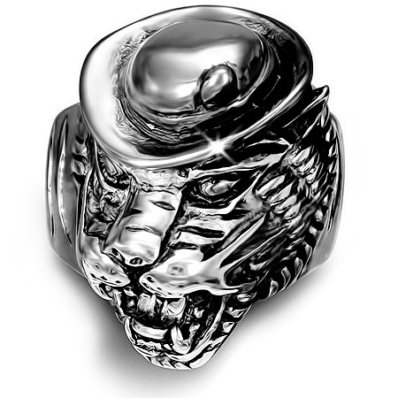 シーフキャットステンレスリング（RMT287）サイズ/26号 男前な猫の指輪 ネコ アニマル 動物 おもしろ 帽子 サージカルステンレス316L メンズ レディース ペアリング プレゼント ギフト 結婚 婚約 記念日 誕生日 ピンキーリング ファランジリングの通販は