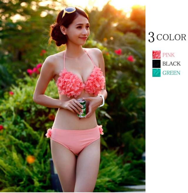 即納 フレアフラワー 盛れ水着 レース スーパーセール 水着レディース パレオ付き ビキニ 体型カバー ホルターネック 3色の通販はau Pay マーケット Ririコレクション