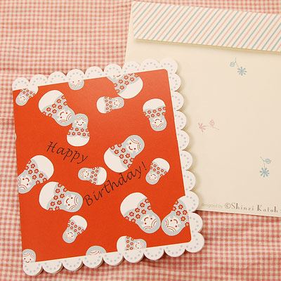Shinzi Katoh シンジカトウ カードdoll Cake Happy Birthday グリーティング メッセージ 手紙 誕生日 お祝い キャラクター かわいい の通販はau Pay マーケット ざっかたうん
