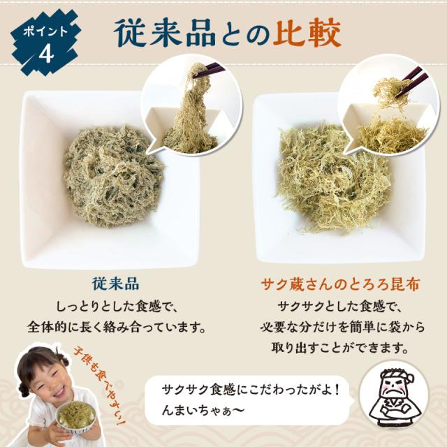 [3袋セット] サク蔵さんのとろろ昆布 100g×3 醸造酢不使用ですっぱくない 北海道産昆布使用 ご飯のお供 おにぎり おむすび お弁当 ふりかけ 大容量 徳用_7