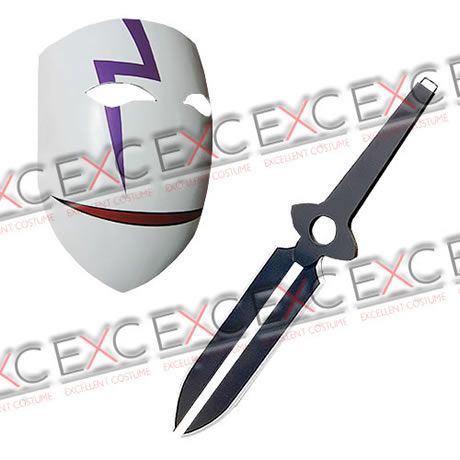 DARKER THAN BLACK -黒の契約者- 黒(ヘイ) ナイフ(模造)・仮面 風 コスプレ用アイテム
