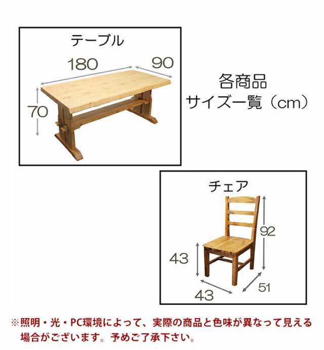 ダイニングテーブル ダイニング7点セット フォレスト 幅180テーブル