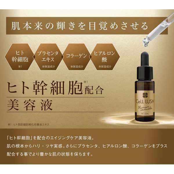 セルラッシュ 美容液 ml メール便送料無料 Cell Lush 美容液 エイジングケア ヒト脂肪細胞順化培養液エキス プラセンタエキス ヒアルの通販はau Pay マーケット キャンディコムウェア