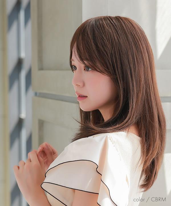 アクアドール 総手植え人毛MIXヘアピース シルクスキン フェミニン