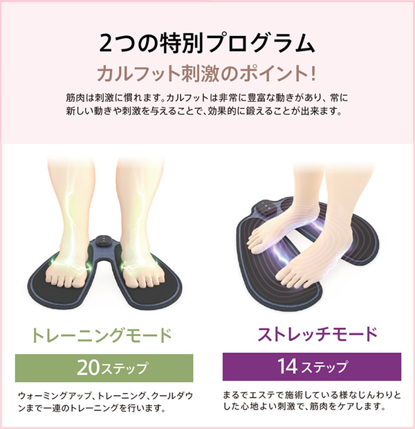 WELLSPO カルフット Calfoot EMSマット 自宅でトレーニング 足裏