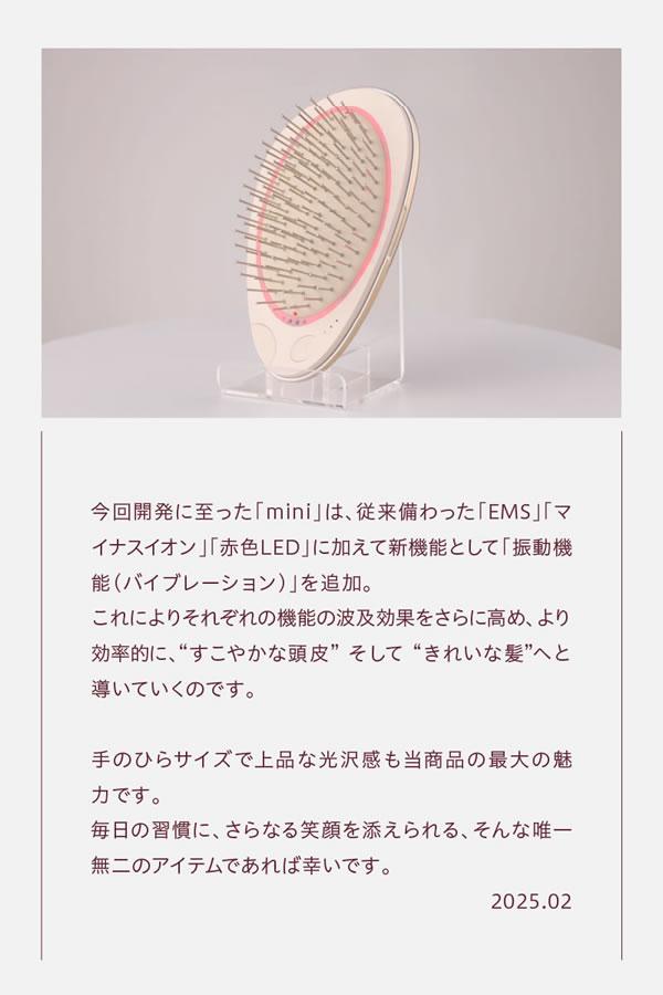 【選べるおまけ付き】WAVEWAVE EMS ブラシエアー ミニ (送料無料) 頭皮ケア マッサージ クッションブラシ EMS マイクロカレント 静電気 マイナスイオン ブラッシュエアー コンパクト 携帯 EMS Brush Air mini_5