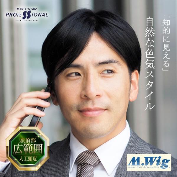 TefuRe 男性用ウィッグ スタイリッシュショート [DS-PTMEN-003] (全国一律送料無料) ウィッグ フルウィッグ ウイッグ かつら 白髪隠し ボリュームアップ 薄毛対策 つけ毛 男性用 人毛 全頭かつら フリーサイズ 伸縮性 清潔感 簡単 脱毛 薄毛 抜け毛 自然 増毛 育毛 ビジネス