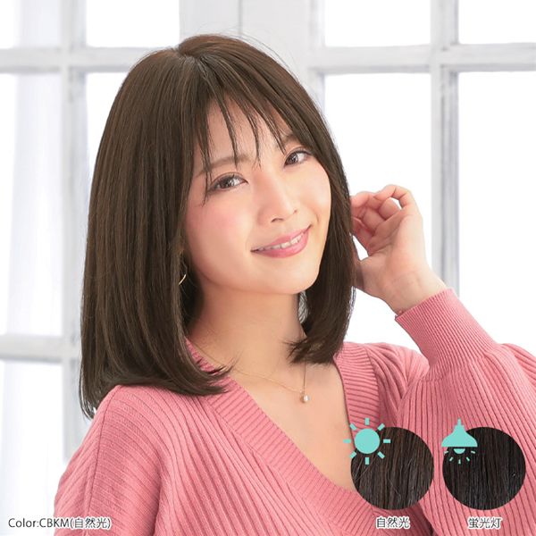 アクアドール ヴィーナス ノーカットセミロングウィッグ 人毛MIX