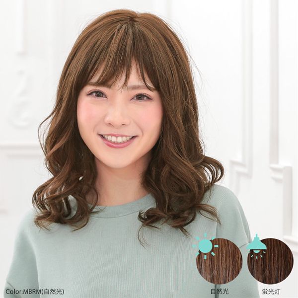 アクアドール ヴィーナス ノーカットセミロングウィッグ 人毛MIX