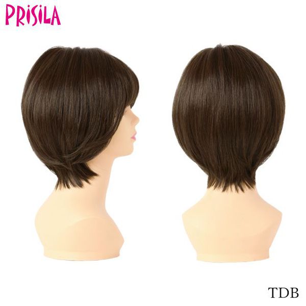 プリシラ ミセスオールウィッグ【ラウンドカールショートボブ】A-114耐熱 (送料無料) PRISILA フルウィッグ ショート プリシラ ミセスオールウィッグ【ラウンドカールショートボブ】A-114
