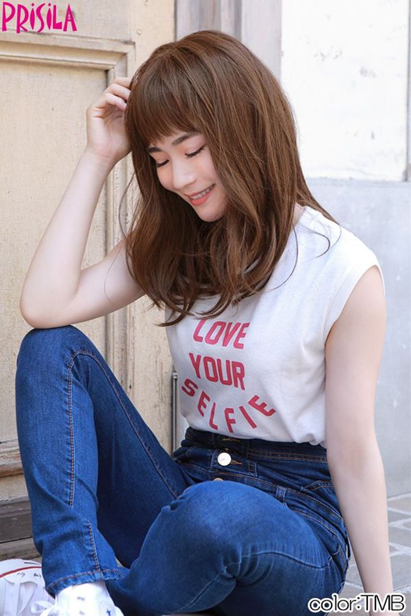 プリシラ オールウィッグ【フレイウェーブセミディ】A-706耐熱 (送料