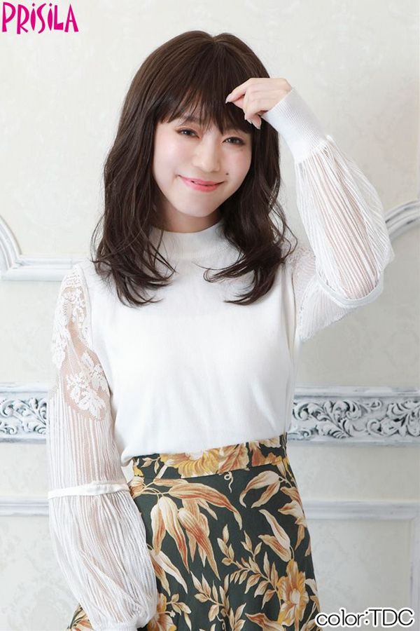 プリシラ オールウィッグ【フレイウェーブセミディ】A-706耐熱 (送料