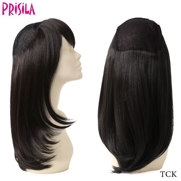 プリシラ アンダー帽子ウィッグ【ミディアムストレート】BO-22耐熱 (送料無料) PRISILA 前髪ウィッグ ロングの通販は