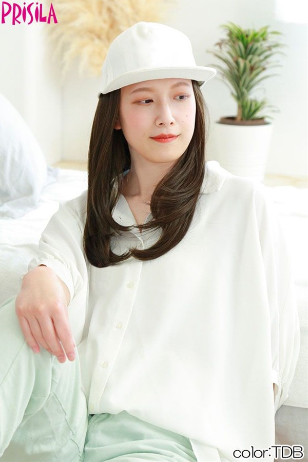 プリシラ アンダー帽子ウィッグ【ミディアムストレート】BO-22耐熱 (送料無料) PRISILA 前髪ウィッグ ロングの通販は