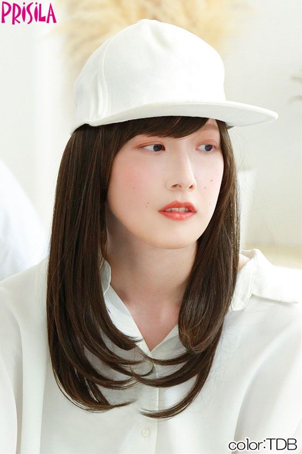 プリシラ アンダー帽子ウィッグ【ミディアムストレート】BO-22耐熱 (送料無料) PRISILA 前髪ウィッグ ロングの通販は