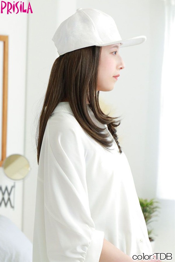 プリシラ アンダー帽子ウィッグ【ミディアムストレート】BO-22耐熱 (送料無料) PRISILA 前髪ウィッグ ロングの通販は