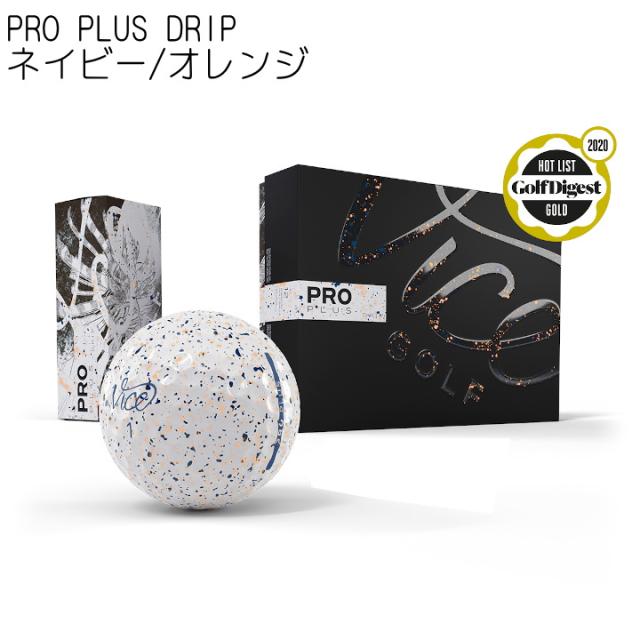 Vice GOLF PRO PLUS ヴァイスゴルフ プロ プラス 4ピース ウレタンカバー ゴルフボール 1ダース 12球入 USA直輸入品 DRI PRO PLUS ボール(ボール（新品）)|VICE GOLF(ヴァイスゴルフ) の通販