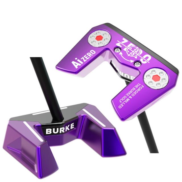 右用 BURKE GOLF バークゴルフ Ai ZERO PINK ゼロトルク パター パープル US仕様 Zero Torque 33インチ