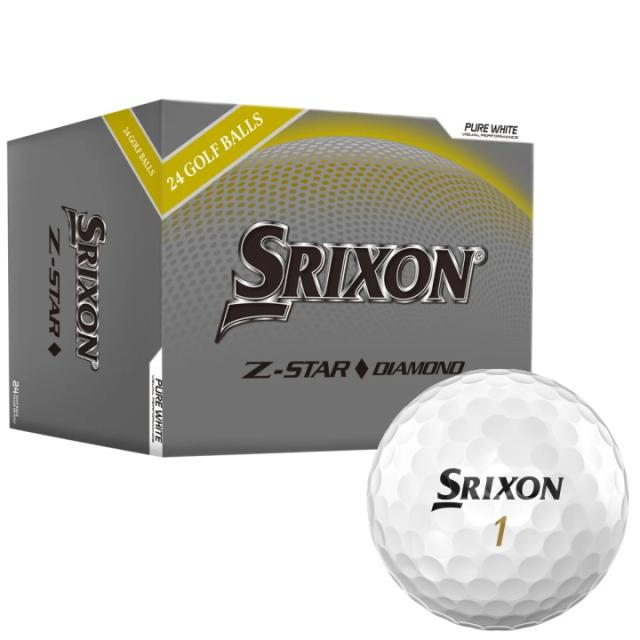 【送料無料】【24球入り】2025 スリクソン Z-STAR ◆ DIAMOND ダイヤモンド ゴルフボール ホワイト US仕様 SRIXON Zスター