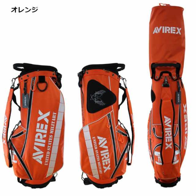 ○今なら帽子プレゼント○AVIREX GOLF スタンド キャディバッグ