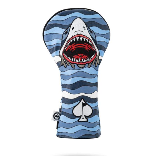 【送料無料】2025 PINS&ACES ピンズアンドエース シャークアタック ドライバー用 DR ヘッドカバー US仕様【メール便不可】
