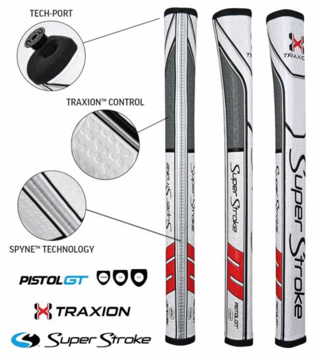 2019 スーパーストローク トラクション PISTOL GT TOUR SuperStroke Traxionパターグリップ 全5色 US直輸入品【 メール便に変更できます】の通販はau PAY マーケット - ゴルフショップ フジコ