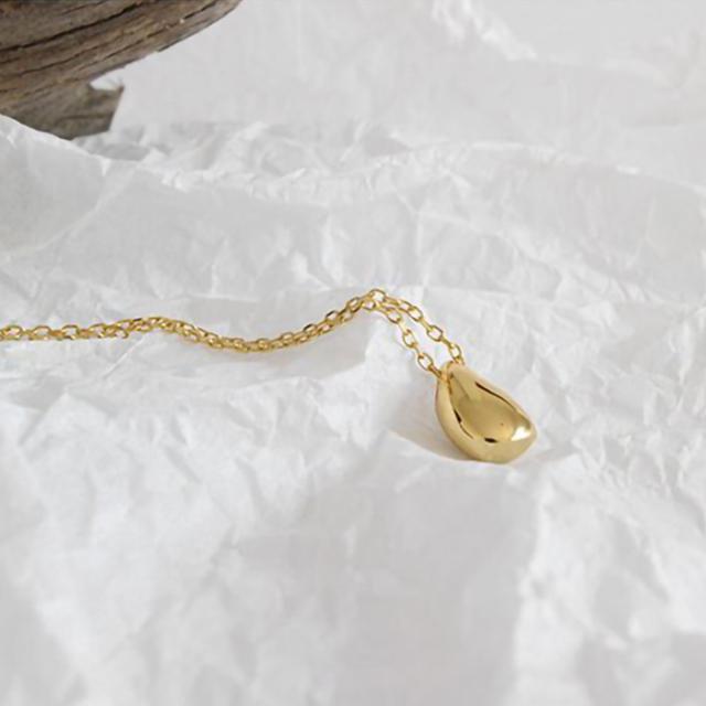 ネックレス 雫 ドロップ しずく ネックレス 母の日 プレゼント 女性シンプル 金属アレルギー対応 アクセサリー 女性 カジュアル シルバー925 プラチナ 18金 ゴールド コーティング_5