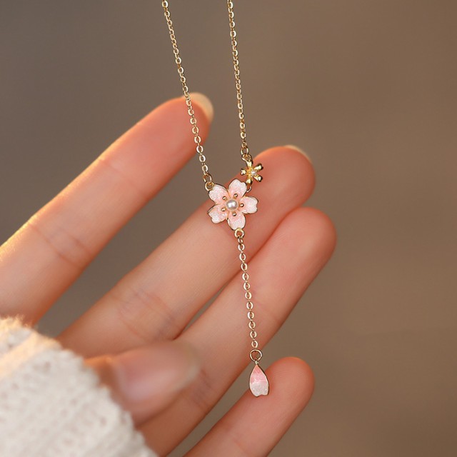 さくら ネックレス 桜 サクラ ネックレス レディース 金属