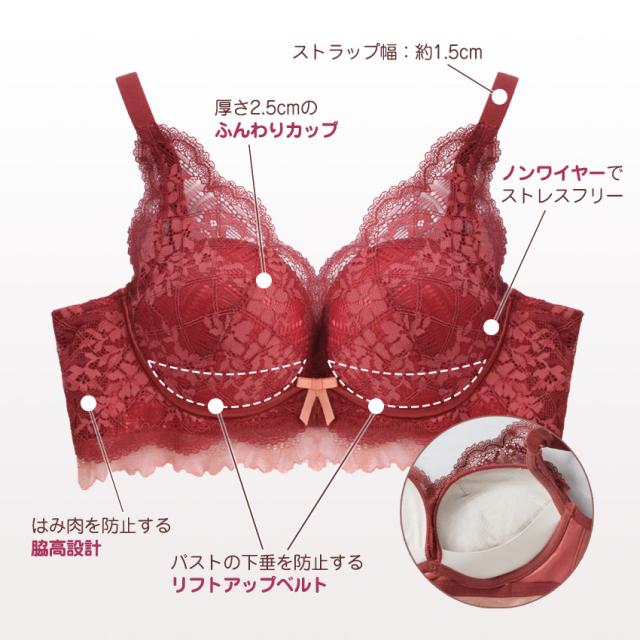 新品☆ノンワイヤーブラ　セット　ランジェリー　レース　盛れる　セクシー　大人気 ノンワイヤーブラ ショーツセット レース 盛れる ブラ セット