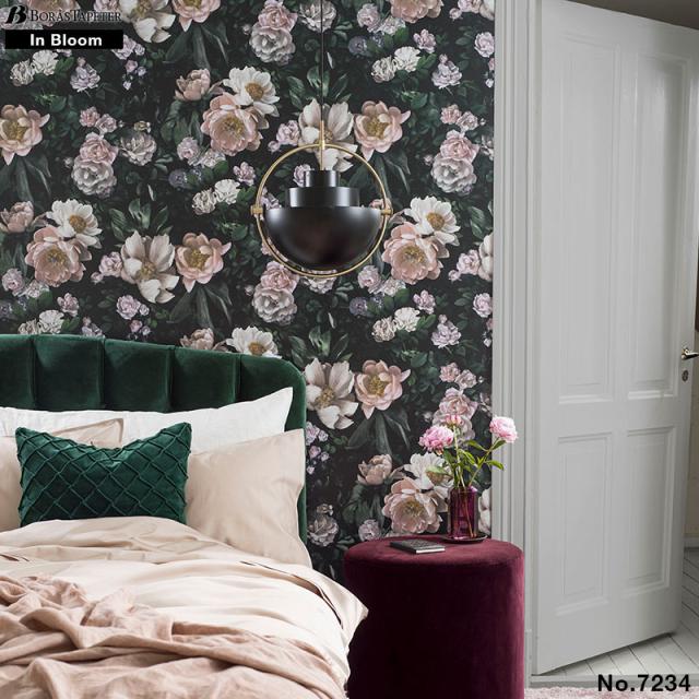 壁紙 はがせる 貼ってはがせる壁紙 フリース壁紙 Borastapeterボラスタペターinbloom 輸入 おしゃれ Diy 賃貸 花柄 クラシックの通販はau Pay マーケット 壁紙革命 賃貸でもおしゃれに