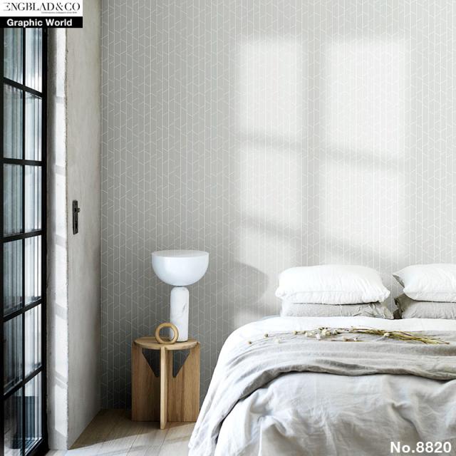 壁紙 貼ってはがせる壁紙 フリース壁紙 Eco エコ Engblad Co 輸入 おしゃれ Diy 賃貸 幾何学 エレガント 大人 モダン シンプル ホワの通販はau Pay マーケット かべがみ革命