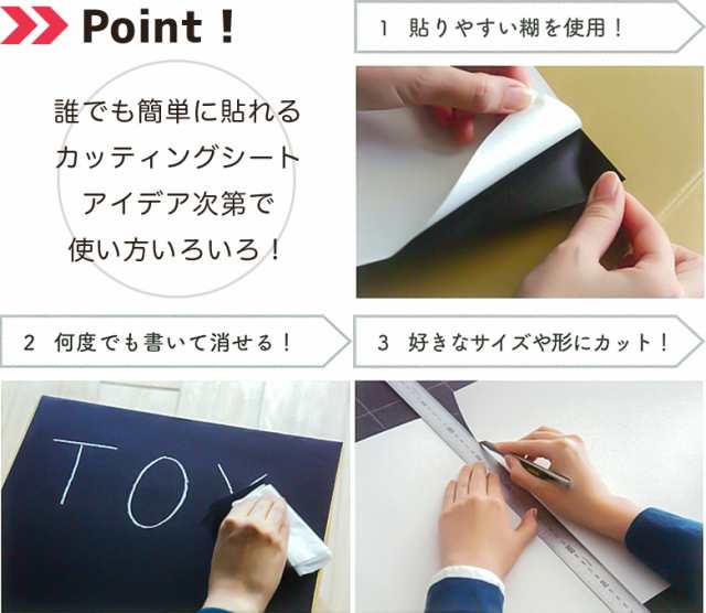 新作送料無料 黒板シート 着脱可能なPVC壁貼り 黒板DIYカレンダー枠