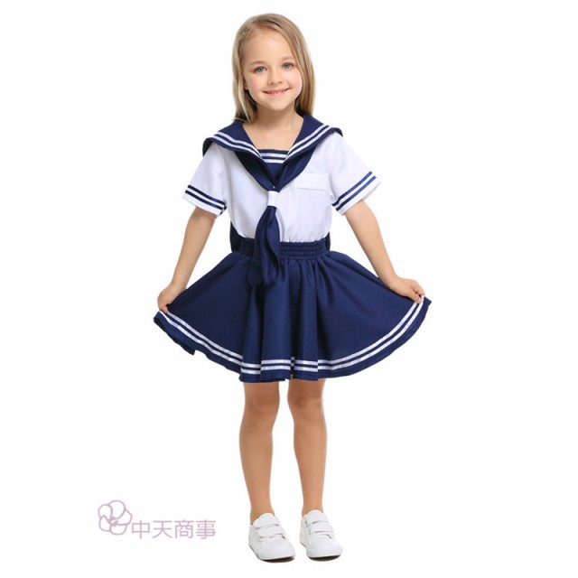 ハロウィン スカート Halloween 子供 セーラー服 コスプレ専用 女の子 男の子 学生服 変装 水兵 キッズグッズ 海兵 制服 パーティー の通販はau Pay マーケット 中天商事