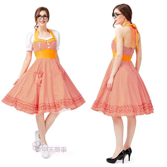 ハロウィン ワンピース コスプレ専用 Halloween ドイツビール祭り 大人 農場風 変装 童話 パーティー用 舞台 田園風 仮面舞踏会 の通販はau Pay マーケット 中天商事