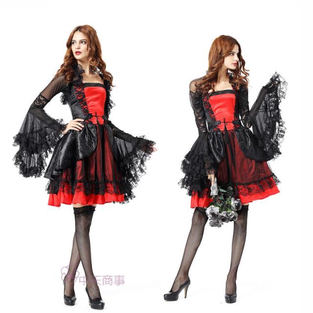 ハロウィン コスチューム コスプレ レディース ヴァンパイア ゴシック スタイル キャラクター 花嫁 イベント変装 仮装 パーティーの通販はau Pay マーケット 中天商事