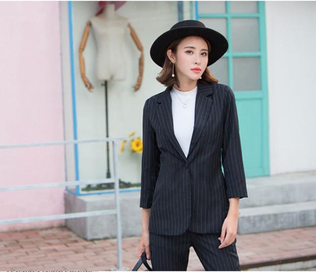 パンツスーツ レディース フォーマル 入学式 スーツ 卒業式 2点セット ビジネススーツ ストライプ柄就活 リクルートスーツ オフィス Ol の通販はau Pay マーケット 中天商事